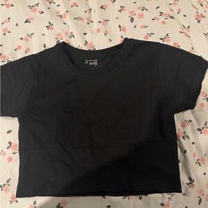 Aerie Black Short Sleeve Tee